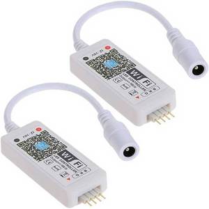 lot 6543 image: PACK OF 1 Aubric Smart WiFi LED Controller, RGB Led Strip Lights Wireless Controller, Compatible with Alexa & Google Home & IFTTT, Free Magic Home App via iOS or Android Smartphone - Retail $15