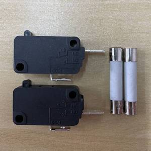lot 6548 image: 5304509459 & 5304509460 Microwave Door Switch and Slow-Blow Ceramic Fuses Compatible with Frigidaire Electrolux Microwave Replace 5304464098 AP6230614 5304464099 AP6230615 PS12071303 (Pack of 2) - Retail $14