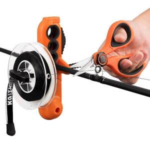 lot 6556 image: KastKing Patented Radius Line Spooler & Fishing Scissors, Without Line Twist, Super Sharp 3CR13 Stainless Steel Blades, Fishing Line Spooling for Spinning and Casting Reels, Great Fishing Gifts - Retail $23