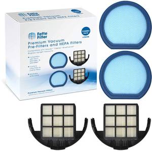 lot 6592 image: Fette Filter - Vacuum Filter Set Compatible with Hoover T-Series WindTunnel Bagless Upright - Compare to Part # 303173001 and 303172002 (2-Pack) - Retail $25