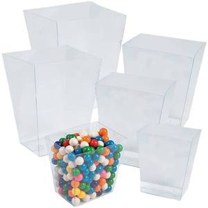 lot 6604 image: Fun Express Candy Dish Set - 6 Clear Plastic Bowls for Candy Buffet in 3 Sizes  Disposable Serving Dishes for Parties, Weddings & Catering Supplies  Heavy Duty Containers for Office Desk Display - Retail $18