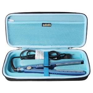 lot 6606 image: adada Hard Travel Case for BaBylissPRO Nano Titanium Ultra Thin Straightening Iron (BlackBlue) - Retail $16