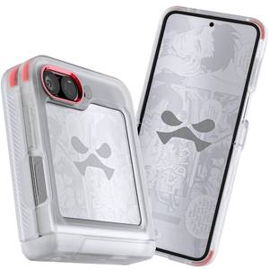 lot 6614 image: Ghostek Covert Clear Galaxy Z Flip 6 Case with Built-in Kickstand and Full Hinge Protection Shockproof Protective Phone Cover Designed for 2024 Samsung Galaxy Z Flip6 (6.7) (Clear) - Retail $30