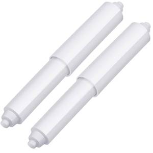 lot 6638 image: Shappy 2 Pcs Universal Toilet Paper Holder Replacement Rod Spring Loaded Plastic Retractable Paper Replacement Rod Toilet Tissue Roll Holder Insert for Bathroom Home Fixture Accessories(White)