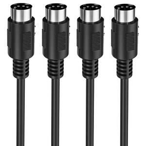 lot 6693 image: Mellbree MIDI Cable, 2-Pack 6-Feet Male to Male 5-Pin MIDI Cable Compatible with MIDI Keyboard, Keyboard Synth, Rack Synth, Sampler, External Sound Card, Sound Source and Other Music Gear - Retail $10