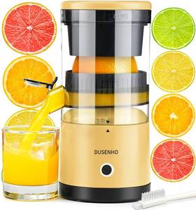 lot 6728 image: Electric Citrus Juicer Rechargeable - Electric Juicer Machines with USB and Cleaning Brush Portable Compact Juicer for Orange, Lemon, Limes - Retail $40