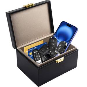 lot 6770 image: Diyife Faraday Box, 8-12 Car Keys Capacity Large Capacity Faraday Cage for Car Key, RFID Signal Blocking Box Key Fob Protector Anti Theft Car Signal Blocking Box for Car Keys, Phones - Retail $21