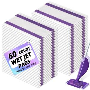 lot 6771 image: Mopping Pad for Wet Jet Mop Disposable Wetjet Pads Refills Replacement for Wet Pads Refill Compatible with Wet Jet Pads Thickness & Absorbent for Household Multi-Surface - Retail $21