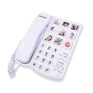 lot 6793 image: Excelltel Big Button Phone for Seniors, Corded Landline Telephone with Handsfree Function and 9 Groups of Memory, One-Touch Dialling,Suitable People with Vision DisordersHearing Damage (EX-LD-858HF) - Retail $29
