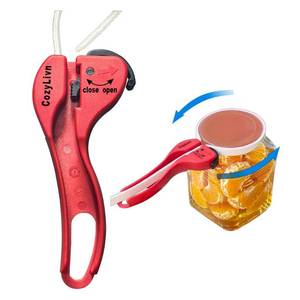 lot 6845 image: Arthritis-Friendly Jar &amp Bottle Opener for Tight Lids Adjustable Silicone Belt Wrench Opens All Screw-Top Jars and Bottles, Self-Locking Grip for Weak Hands, Seniors &amp Kitchen Use (1 Pack) - Retail $19