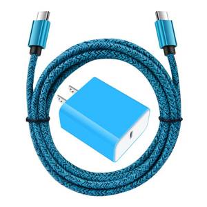 lot 6849 image: USB C Wall Charger, 20W Super Fast Charging Block and 6FT Type C Android Charger Cable for Samsung Galaxy S26 S25 Ultra S24 FE S23 S22 S21 S20 A17 A16 A15 A14 A36, Google Pixel 10 9 Pro XL Fold 10a 9a - Retail $9