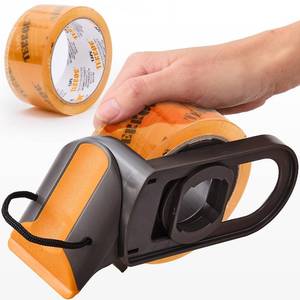lot 6892 image: Tape Terror Clear Packing Tape with Dispenser (1 Roll) - Heavy Duty Tape for Packing Boxes - Packaging Tape, Shipping Tape with Dispenser, Refillable, Works wStandard 2in Wide Tapes - Retail $21