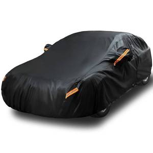 lot 6942 image: EzyShade 10-Layer Car Cover Waterproof All Weather See Vehicle Size Chart for Accurate Fit Outdoor Full Exterior Covers for Automobiles Sedan Hatch. Rain Sun Snow. Black, Size A0 (See SizeChart) - Retail $64