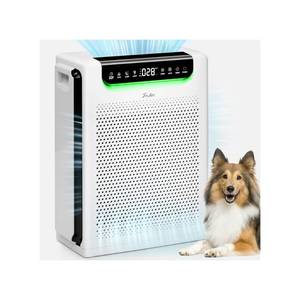lot 6946 image: Air Purifiers for Home Large Room, Cover Up to 2600 Ft� with Washable Filters, Powerful Turbo Mode, PM2.5 Air Quality Display, 22dB Sleep Mode, Air Cleaner for Pets Hair, Smoke, Odors, HAP607, White