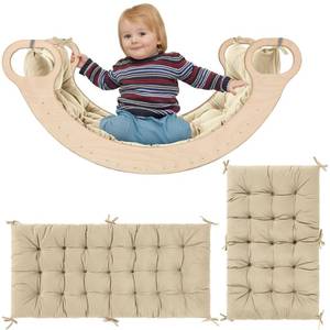 lot 6954 image: ROYALAY Premium Climbing Arch Set for Kids, Arch Cushion Floor Cushion Toddler Nap Mat (34  20  3 inch, Apricot) - Retail $36