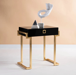 Modern Console Table with Gold Base - Retail: $869