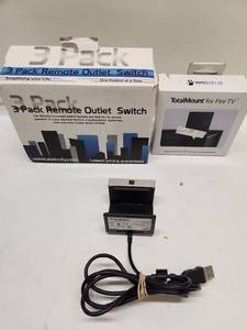 lot 46 image: Samsung VG-STC3000 TV Camera with Remote Outlet Switch Bundle
