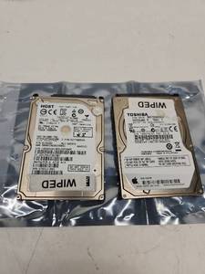 lot 72 image: 750GB 2.5-inch SATA Hard Drives - HGST & Toshiba
