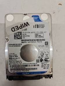 lot 75 image: Western Digital Blue 1TB 2.5 Laptop Hard Drive