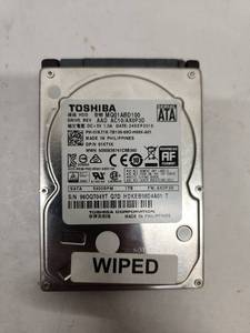 lot 76 image: Toshiba 1TB SATA Hard Drive MQ01ABD100