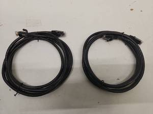 lot 136 image: CAT6e Ethernet Network Cables - 15ft Black