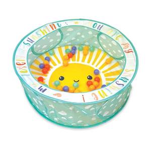 lot 371187 image: Infantino Pop-Up Ball Pit, 50 Colorful Balls, Easy Setup & Storage, 35 Spacious Play Area, Bright & Colorful Design, Includes Storage Bag