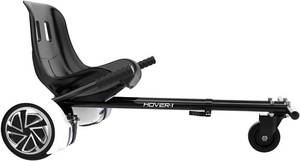 lot 371192 image: Hover-1 Kart Buggy Hoverboard Attachment  Compatible with Most 6.5 & 8 Electric Hoverboards, Hand-Operated Rear Wheel Control, Adjustable Frame & Straps, Easy Assembly & Install Hoverboard Go Kart