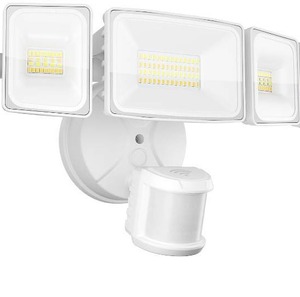 lot 471330 image: Onforu 2 Light 65W Smart LED Security Lights Motion Sensor Outdoor, 340 Illumination WiFi Alexa Flood Light 5500LM APP Control, 2500K-6500K Exterior Motion Detector, IP65 Wall Light for Yard, White