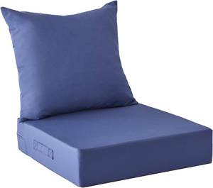lot 271243 image: IPYNBAP Outdoor Cushions for Patio Furniture,Outdoor Seat Cushion Set 24 x 24 x 5.75 Inch,Waterproof & Fade Resistant Outdoor Chair Cushions,Deep Patio Chair Cushion with Removable Cover,Navy Blue