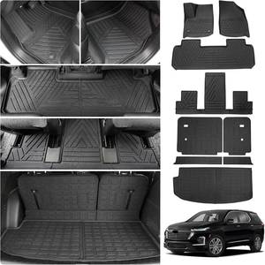 lot 271246 image: Retails for $150 Floor Mats Compatible with 2018-2023 (Fit 2024 Traverse Limited) Chevrolet Traverse Cargo Liner Mat Back Seat Cover 7 Seat 2023 Chevy Traverse Accessories (Trunk MatBackrest MatsFloor Mats)