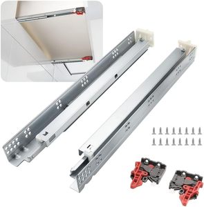 lot 271251 image: Retails for $115 knobelite 8 Pairs 18 Inch Soft Close Undermount (Bottom Mount) Drawer Slides,Concealed Drawer Runners with Mounting Screws,Locking Device and Brackets 85 lb Load Capacity 18 16pcs