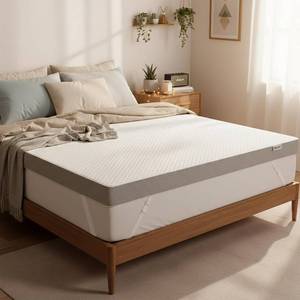 lot 241949 image: Retails for $149 Bestier 4 Inch Gel Memory Foam Mattress Topper Queen Size (60 x 80 Inch), Cooling Bed Topper & Soft Mattress Pad, High Density Foam with Tencel Cover for Back Pain, RV, Dorm