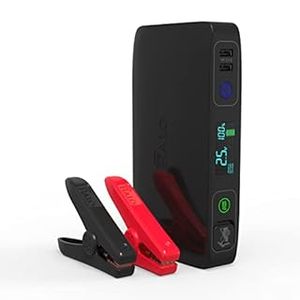 lot 53446 image: Halo Bolt ACDC Max 55500 mWh - Portable Phone Laptop Charger Car Jump Starter with Outlet, LCD Display, Flood Light and Car Charger - Black (B09LB9RMVG)