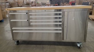 lot 53451 image: Trinity 66 inch rolling workbench