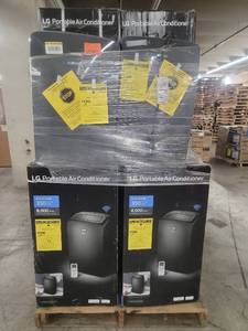 lot 56849 image: LG 8000 BTU Portable Air Conditioners - 12 count