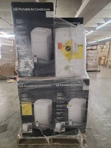 lot 56850 image: LG 6,000 BTU Portable Air Conditioner Cools - 12 count