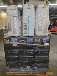 lot 56851 image: LG 7,000 BTU Portable Air Conditioner - White - 12 count