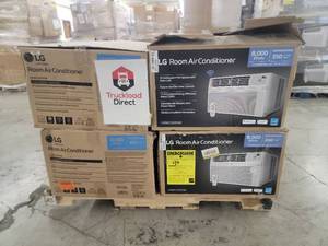 lot 56853 image: LG room air conditioner 8000 BTU model lw8023ersm 8 count