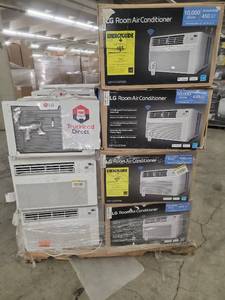 lot 56855 image: LG room air conditioners 10,000 and 8,000 BTU