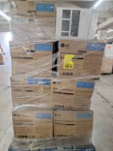 lot 56856 image: LG room air conditioners 10,000 BTU 8 count