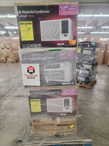 lot 56859 image: LG room air conditioners mixed BTU- 8 count