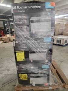 lot 56860 image: LG Electronics 14000 BTU Window AC with Inverter -3 count