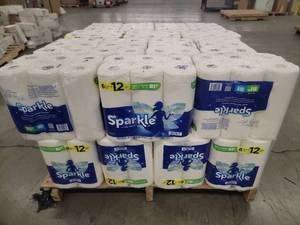 lot 56902 image: 169 Sparkle Paper Towel Double Rolls