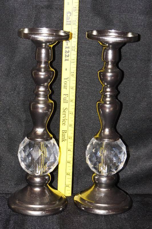 lot 249 image: Candle Sticks-  Nice and Pretty