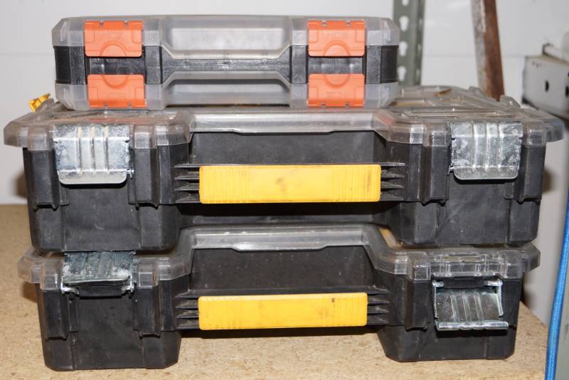 lot 251 image: Dewalt Parts Boxes- Contents Included