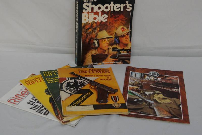 lot 330 image: Shooters Bible and American Rifleman Magazine Lot