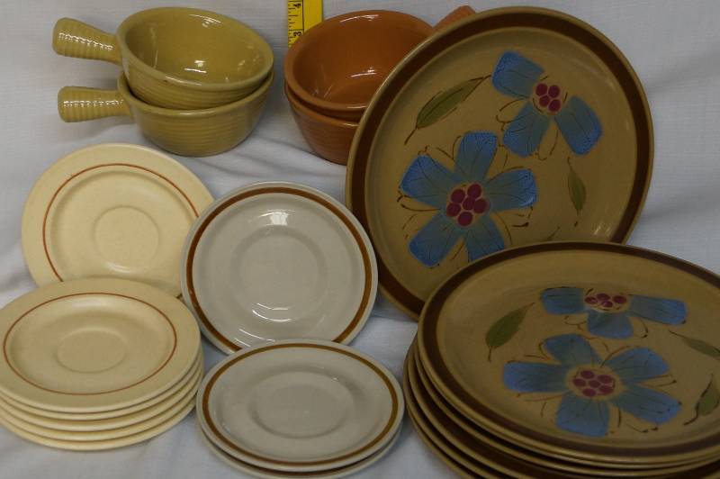 lot 387 image: Stoneware Plates and More