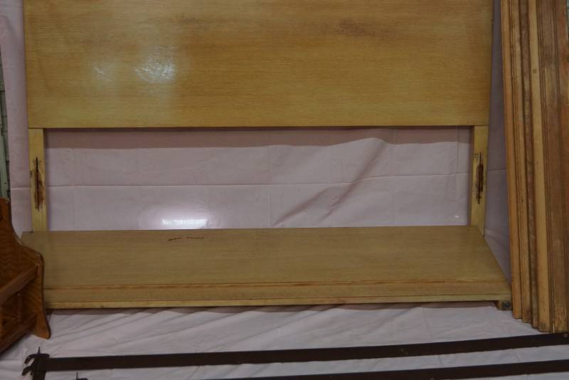 lot 395 image: Full Size Bed Frame and Headboard- Rails Included