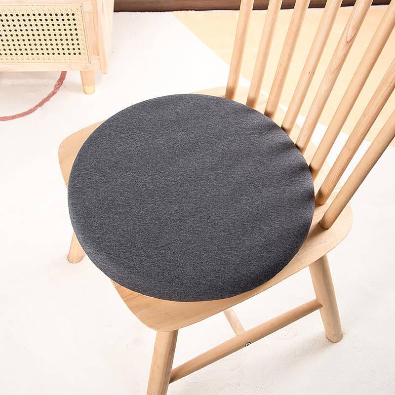 lot 40944 image: Greenjin 14 Round Bar Stool Cushion, Anti Slip Memory Foam Chair Cushion, Circle Stool Pad, Detachable Chair Pad for Kitchen Dining Chairs High Stools Grey - Retail $17