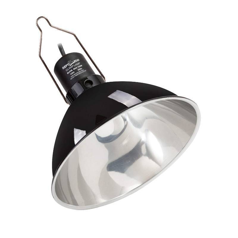 lot 59008 image: REPTI ZOO 8.5 Inch Reptile Lamp Fixture,Optical Reflection Cover for Reptile Glass Terrariums - Retail $27